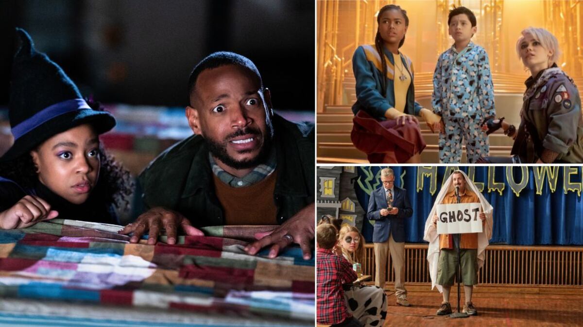 Escenas de las películas La maldición de Bridge Hollow, Guía de una niñera para cazar monstruos y El Halloween de Hubie