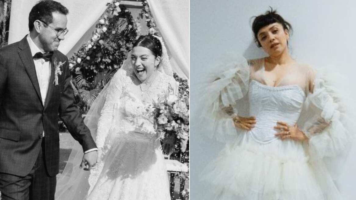 Mon Laferte cumplió su sueño de casarse con Joel Ortega, padre de su hijo