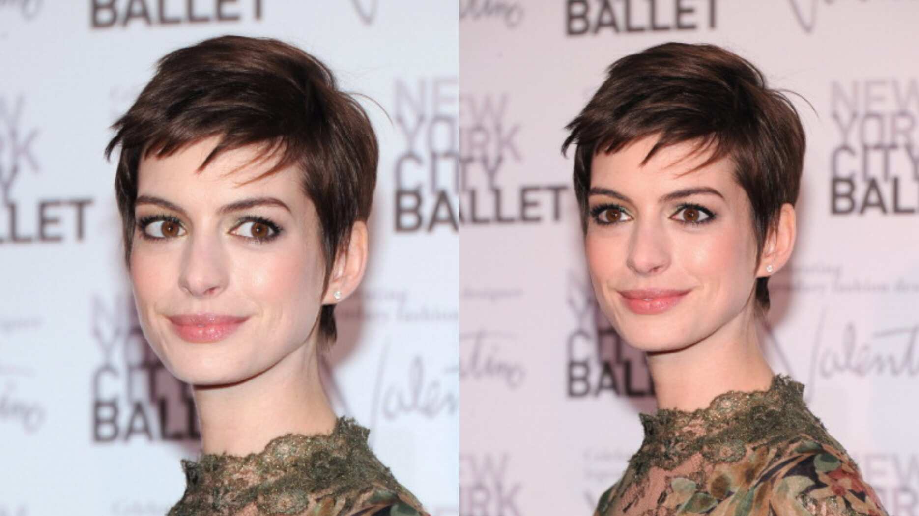 Anne Hathaway y su corte pixie
