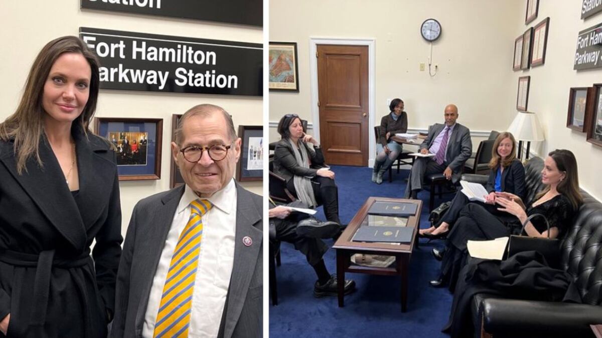 Angelina Jolie visitó el Congreso de los Estados Unidos