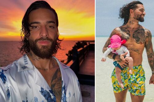 Maluma y su novia combinan looks de jeans y camisa, pero a ella la critican por este detalle