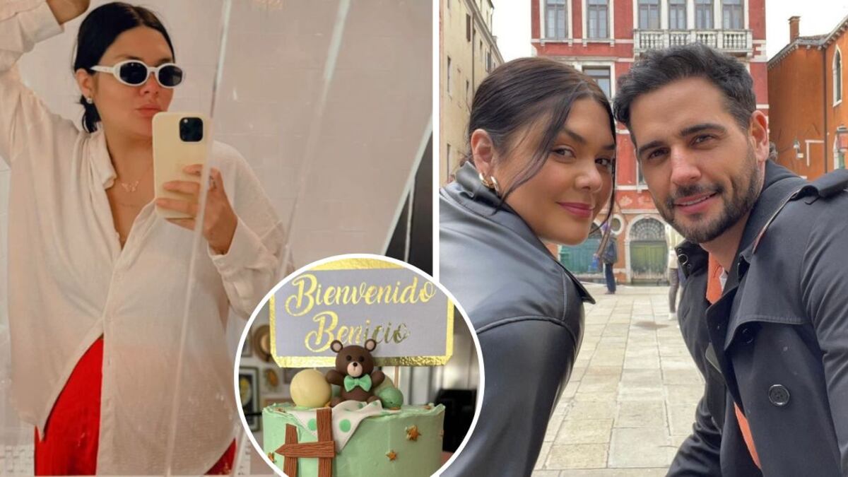 Yuridia y Matías Aranda presumieron la llegada de su bebé a través de redes sociales, con un pastel y las primeras fotos de Benicio.