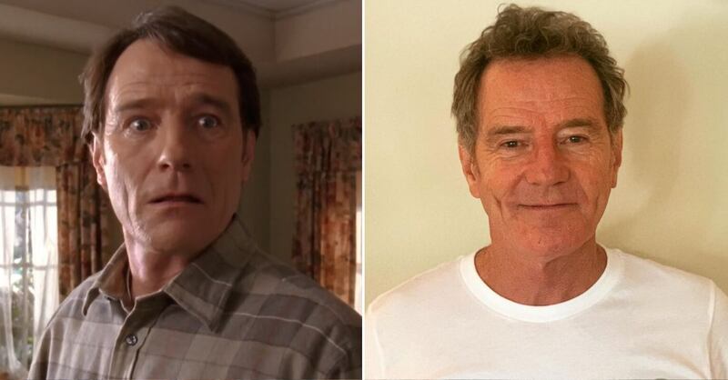 Bryan Cranston en las primeras temporadas de 'Malcolm el de en medio' y en la actualidad