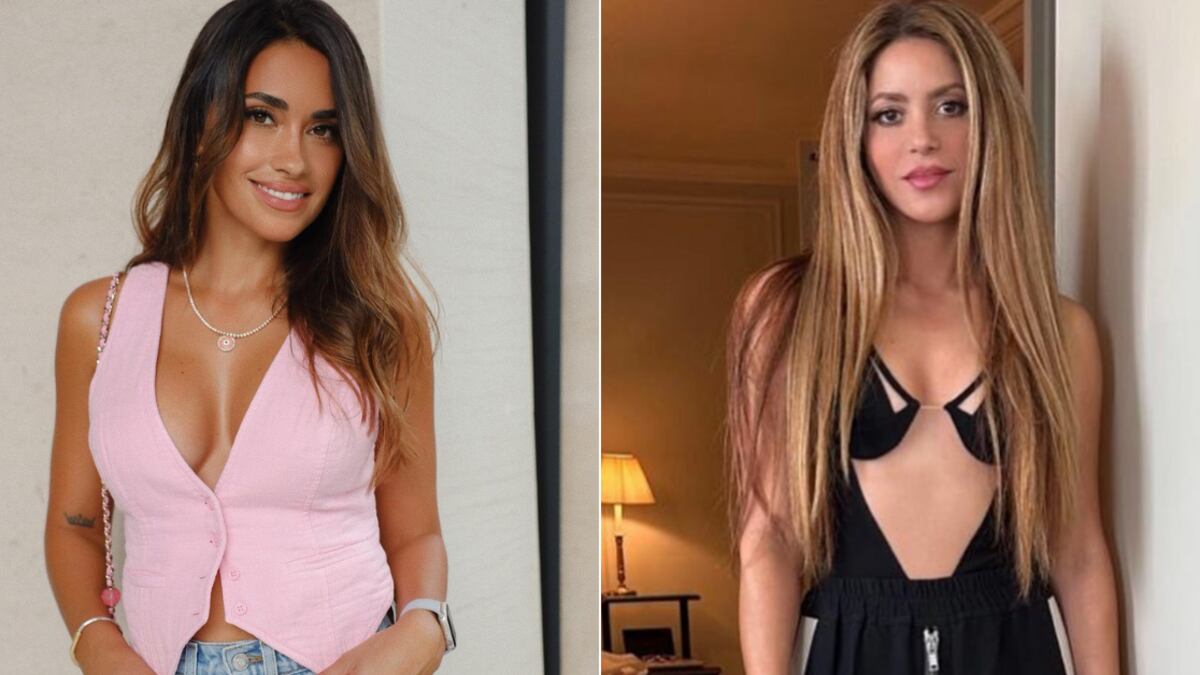 Antonela Roccuzzo utilizó un look al estilo Shakira.