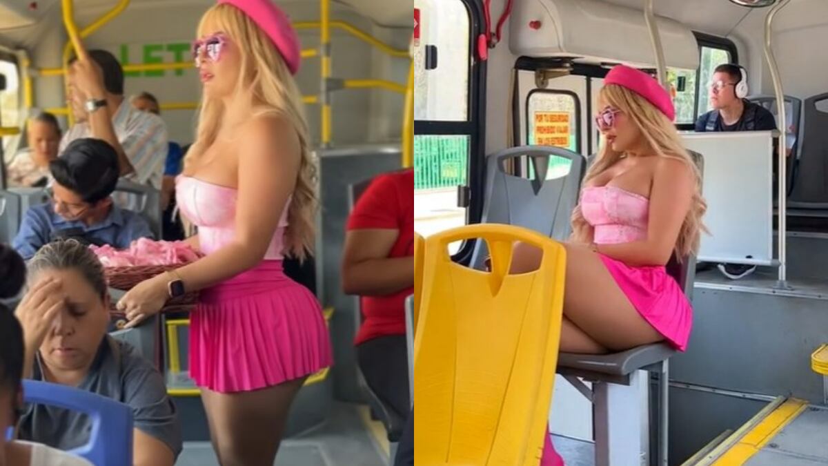 Alemia Rojas causó sensación con su atuendo de Barbie