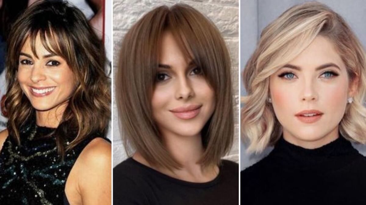 7 cortes de pelo de media melena con flequillo para mujeres de más de 40 que rejuvenecen en 2024