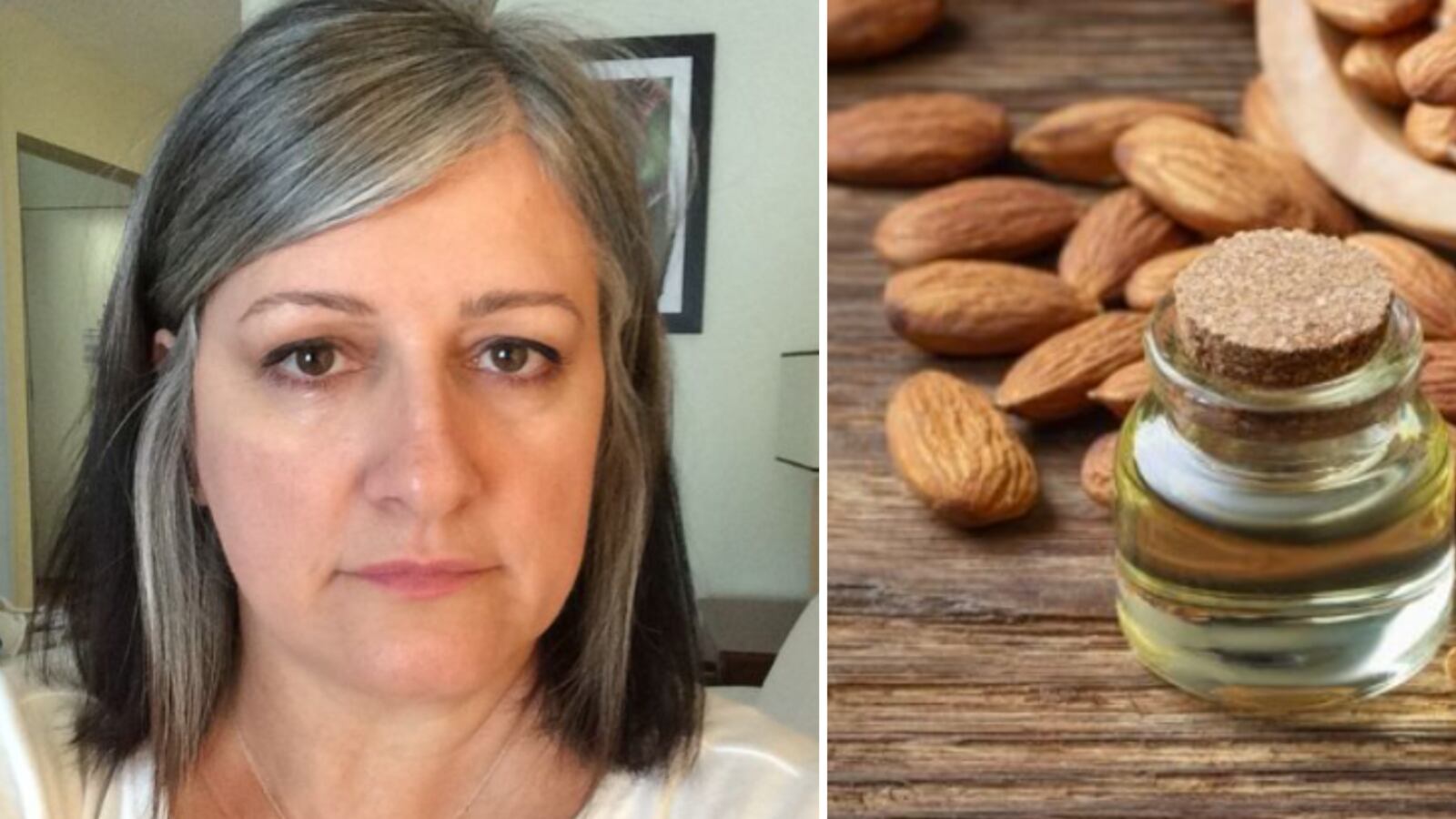 Bicarbonato y aceite de almendras para canas