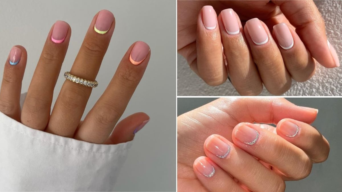 La manicura francesa invertida es la última versión de las 'french nails' clásicas en tendencia