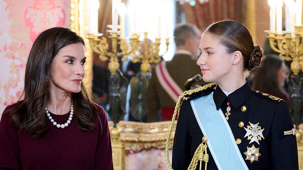 La reina Letizia y la princesa Leonor