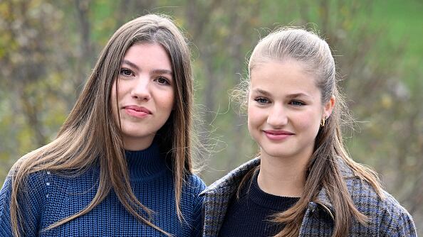 Infanta Sofía y princesa Leonor