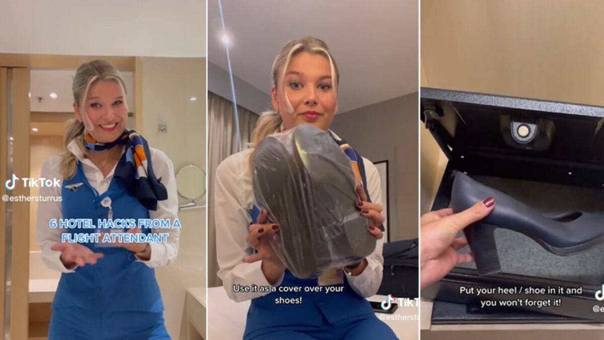 Esther Sturrus compartió en la red china seis tips para hospedarse en un hotel, al que llamo "hacks de hotel"