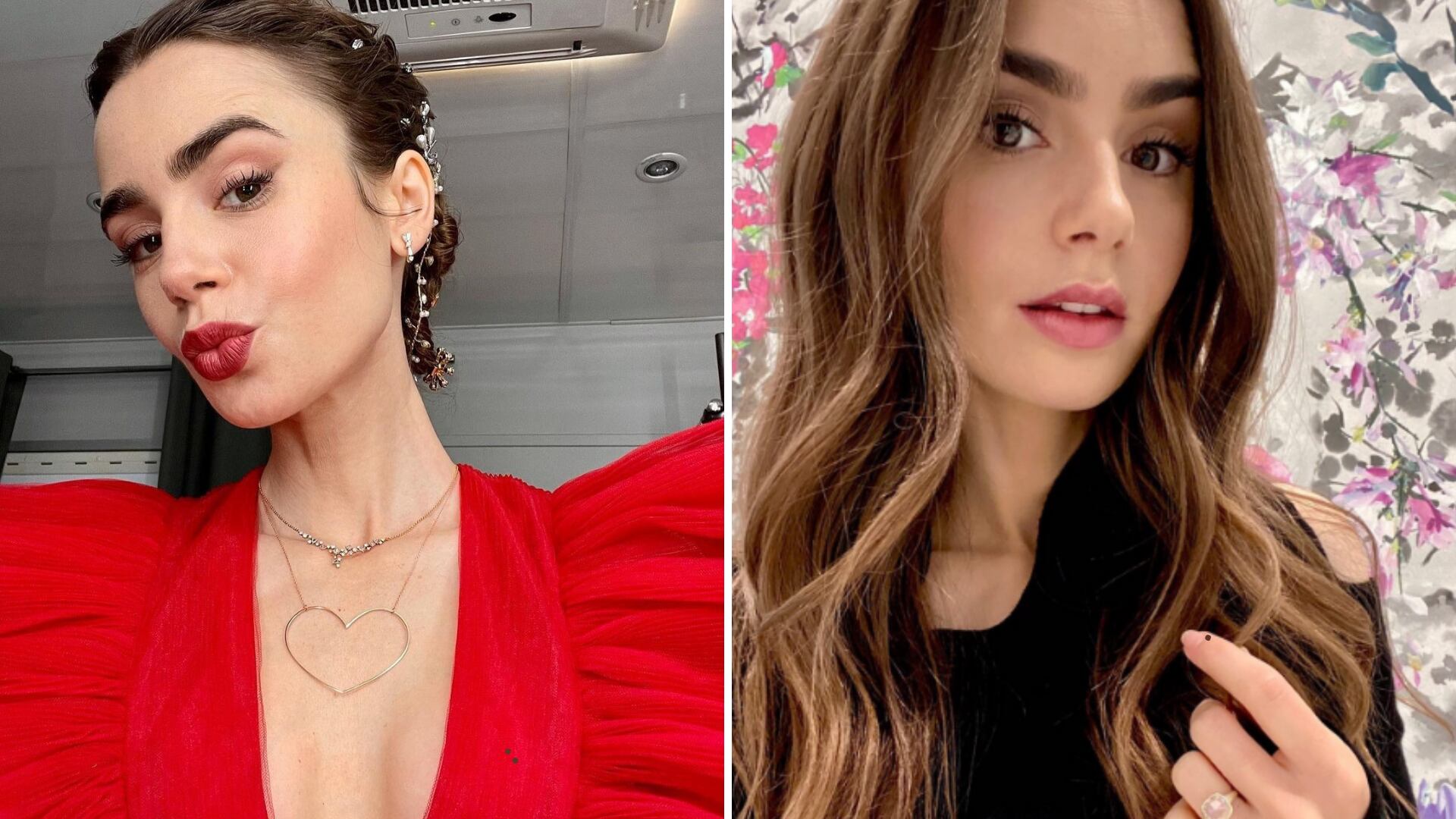 El impactante vestido dorado de Lilly Collins por el que la llamaron "arriesgada".