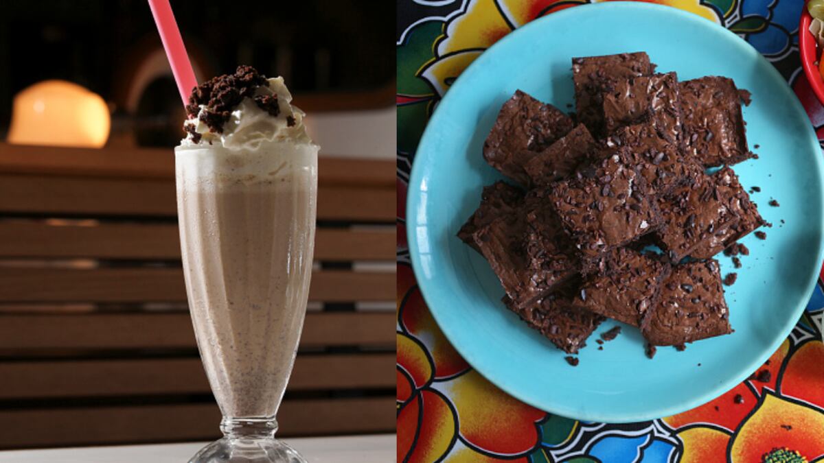 Así puedes preparar un batido de brownie