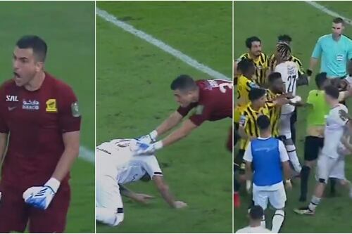 Portero se puso de ‘Dibu’ en los penales y le pusieron su tatequieto a golpes