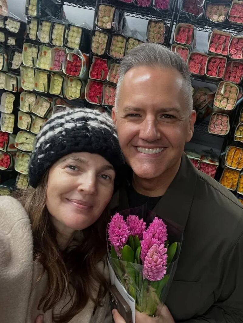 Drew Barrymore y una de sus fotos sin maquillaje