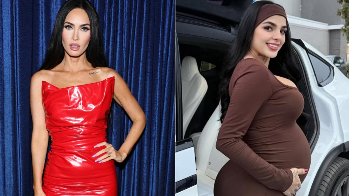 Karely Ruíz se inspiró en Megan Fox para presumir su embarazo.