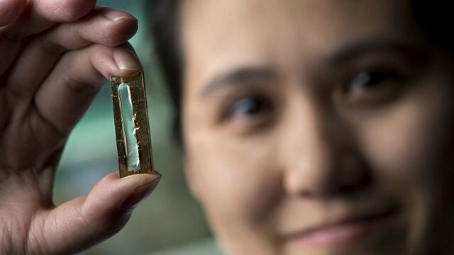 La estudiante y su creación