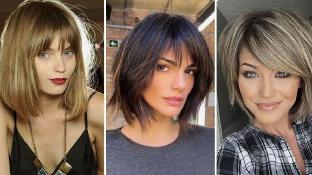 cortes de pelo antiedad media melena y con flequillo