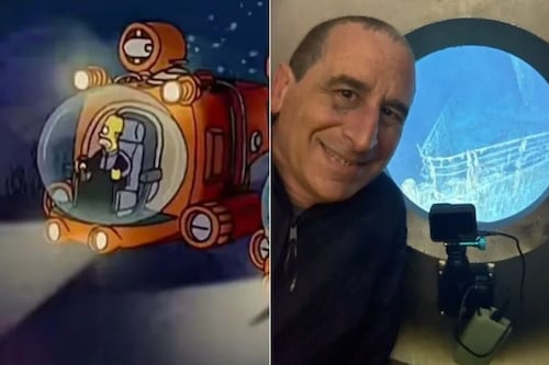 Guionista de Los Simpson revela que también bajó al Titanic en el Titán y se confirma que la serie predijo la tragedia