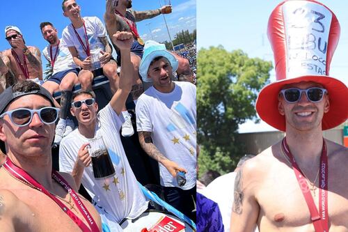 Se la montó: ‘Dibu’ Martínez ‘cargó’ de nuevo a Mbappé en la celebración de Argentina