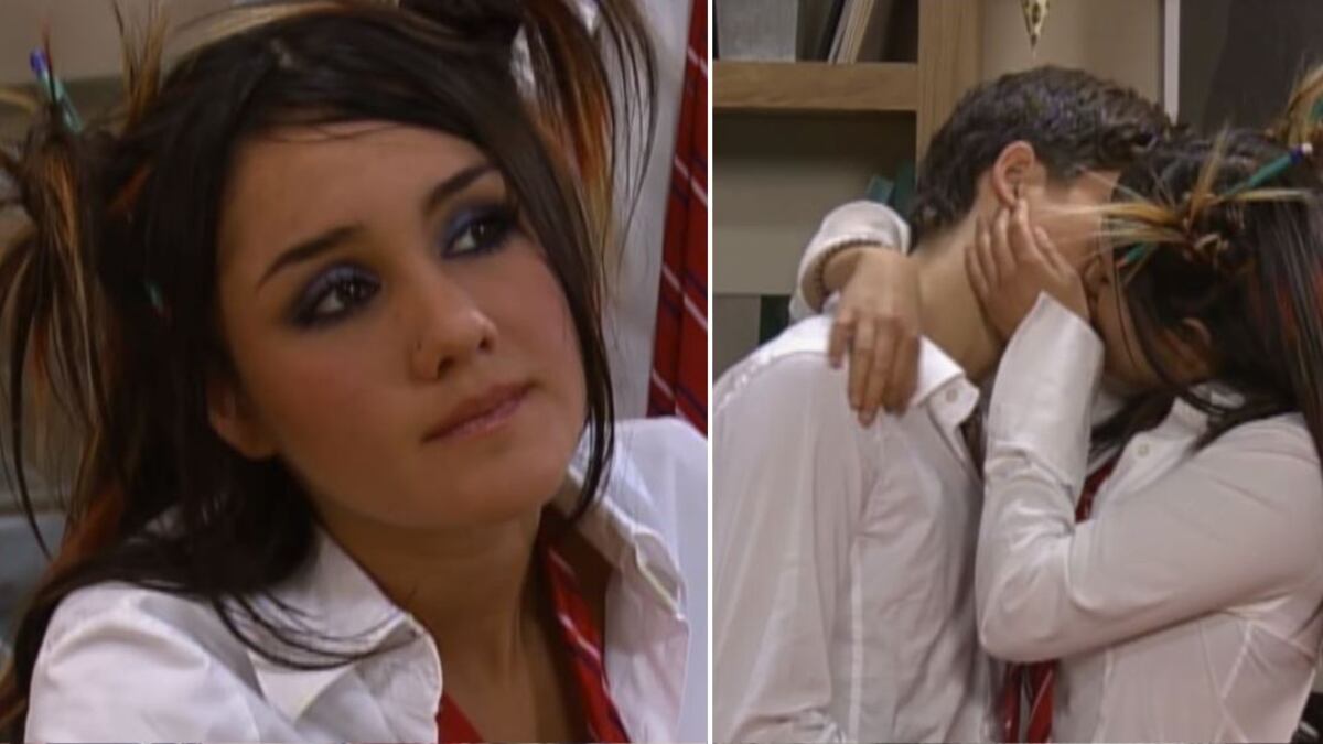 Dulce Maria sufrió con una escena de beso en la telenovela 'Rebelde'