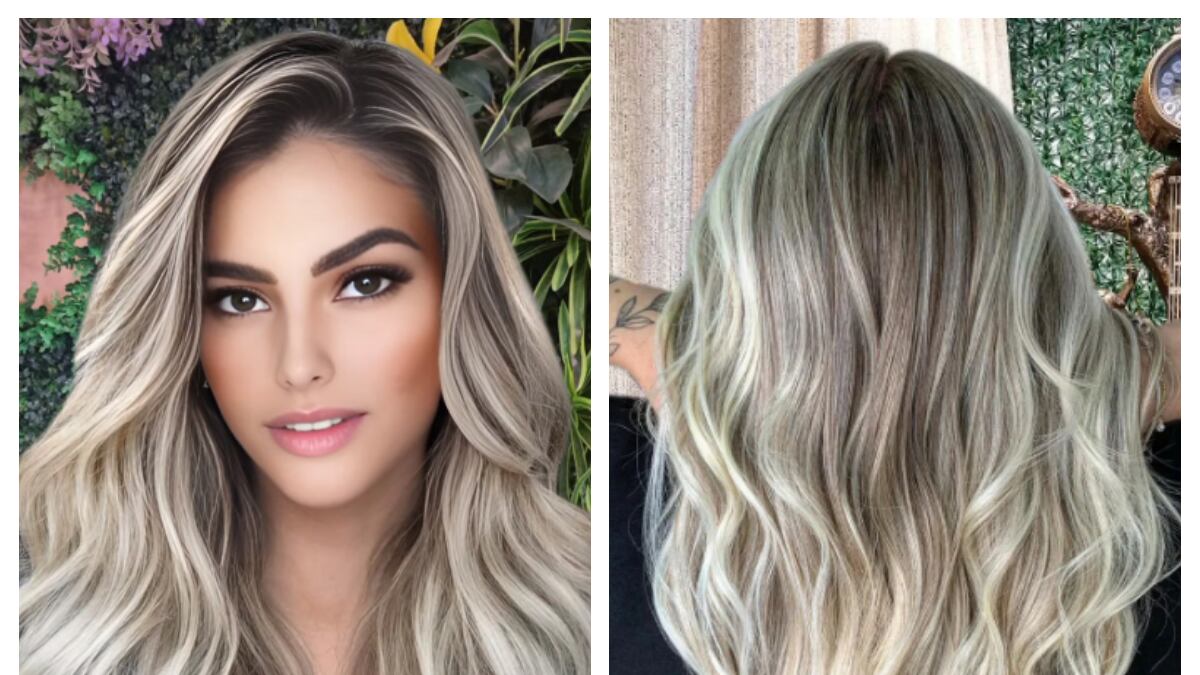 Mechas blancas para ocultar las canas