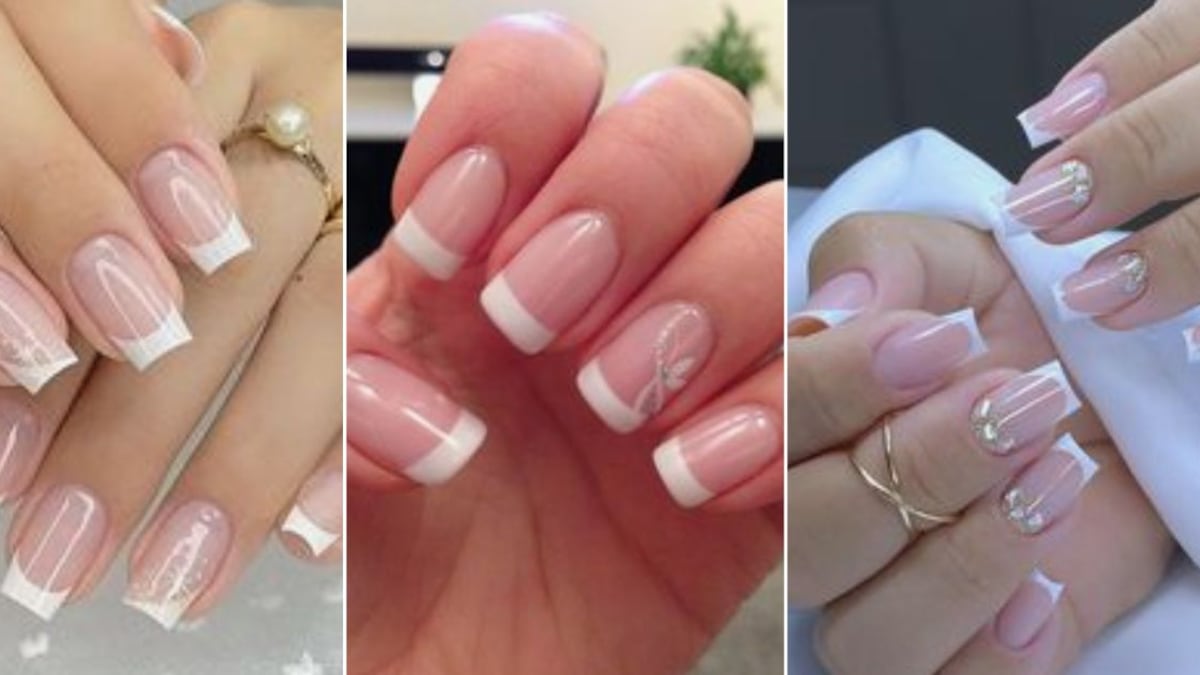 La forma más simple de hacerse una manicura francesa elegante y muy romántica en 5 minutos