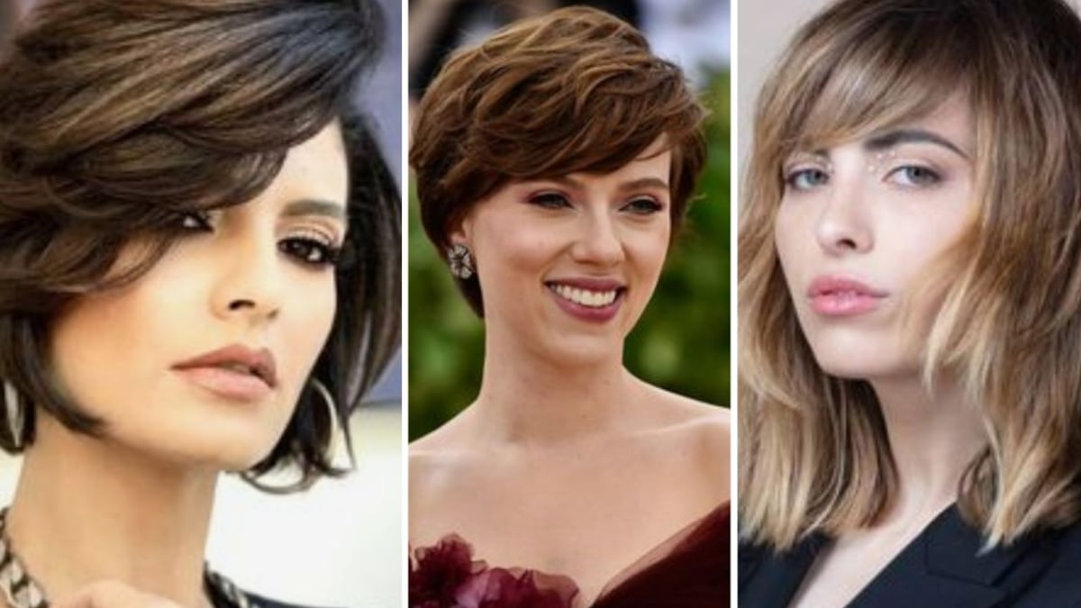 cortes bob asimétricos para mujeres de entre 40 a 60 años