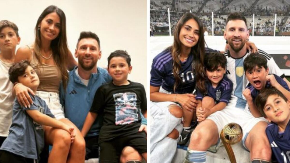 Lionel Messi recibió el año 2023 junto a su familia en Rosario