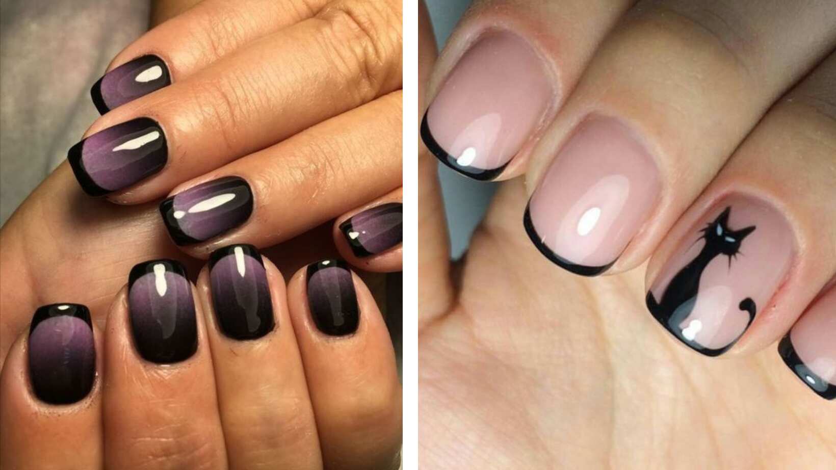 Decoración de uñas Halloween 2023: uñas sencillas y elegantes