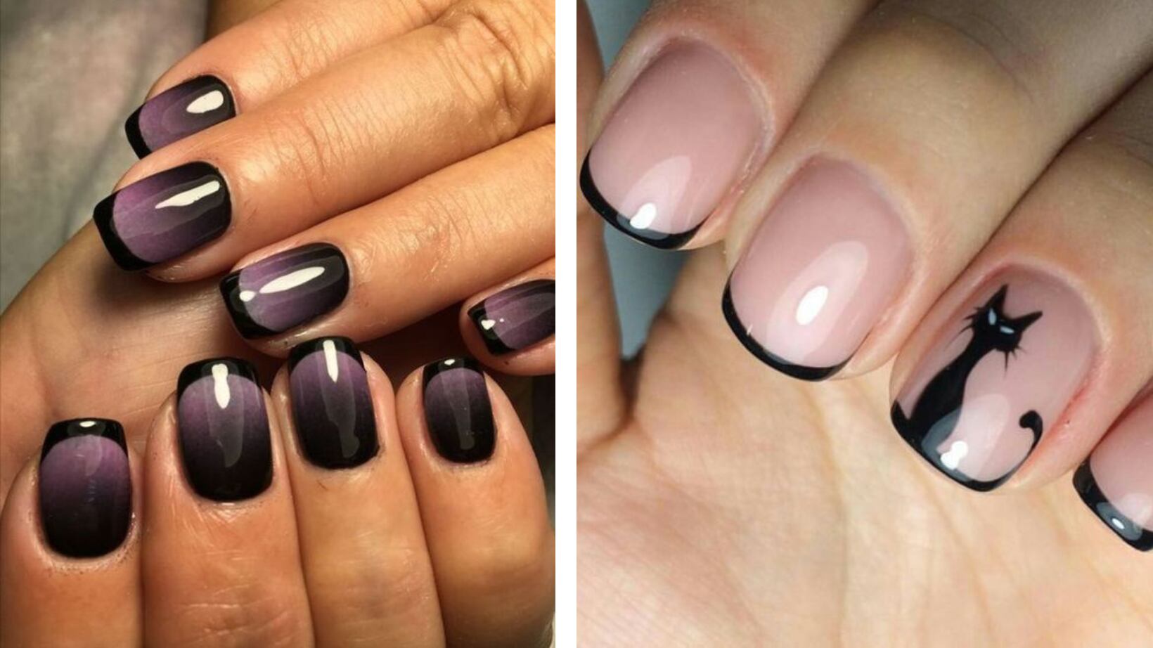 Decoración de uñas Halloween 2023: uñas sencillas y elegantes