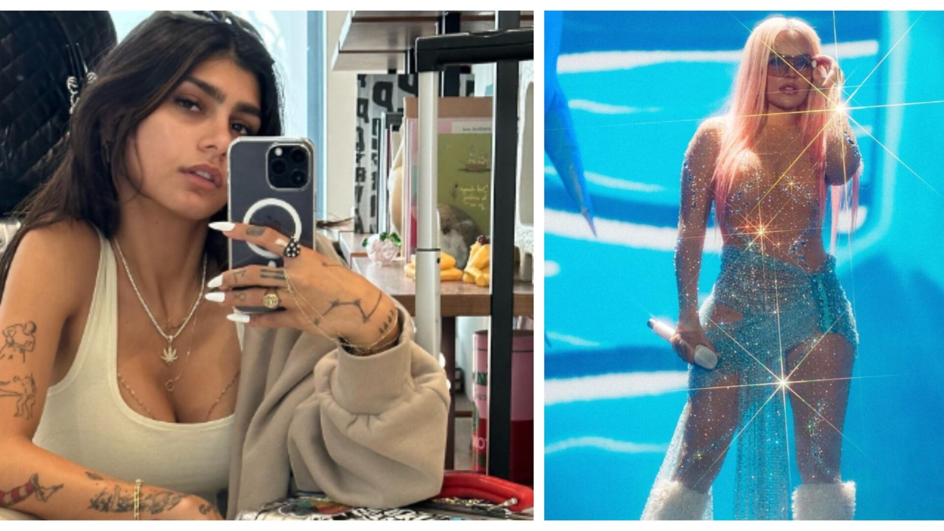 “Eres mi consuelo y motivación”: Mia Khalifa embelesada por Karol G; así fue la declaratoria de la modelo a la ‘Bichota’ (IG: Mia Khalifa y KaroG)