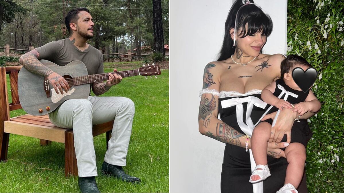 El Día de San Valentín Cazzu y Christian Nodal presentaron oficialmente a Inti, revelando las primeras fotos del rostro de su bebé.