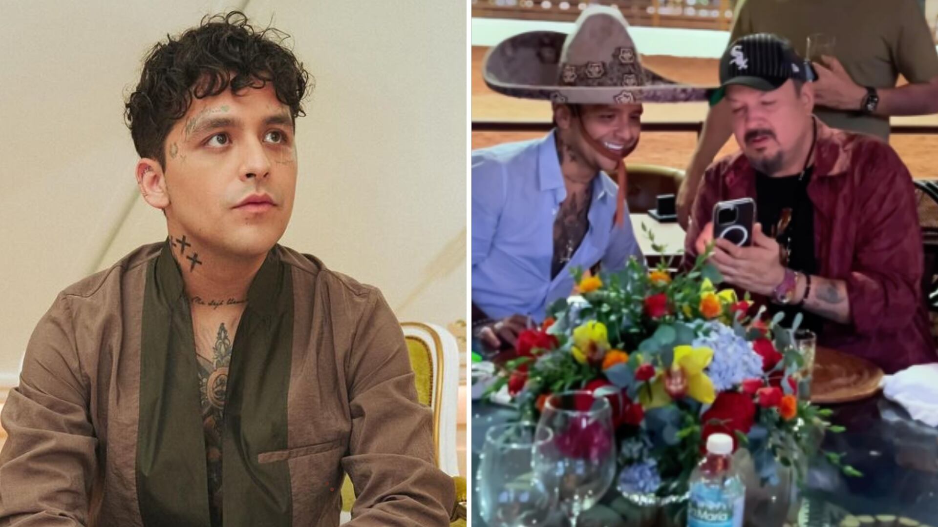 Nodal celebró la vida de Pepe Aguilar, pero lo critican por no darle lo mismo a su hija Inti.