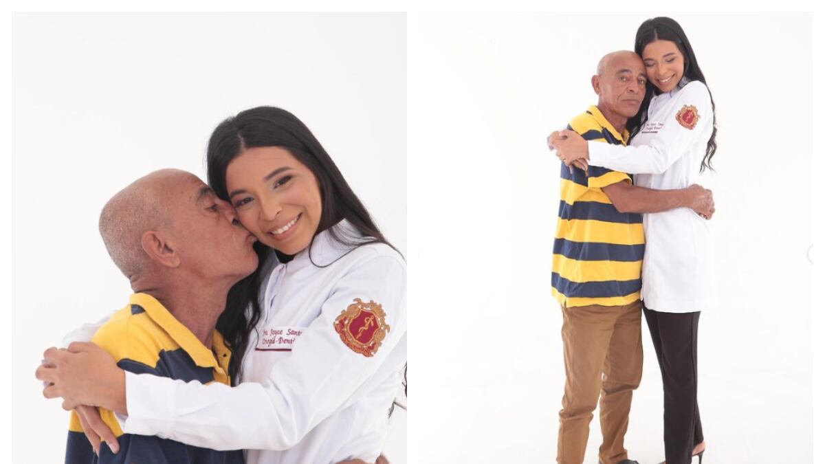 La joven agradeció a su abuelo por ayudarla a conseguir su meta universitaria