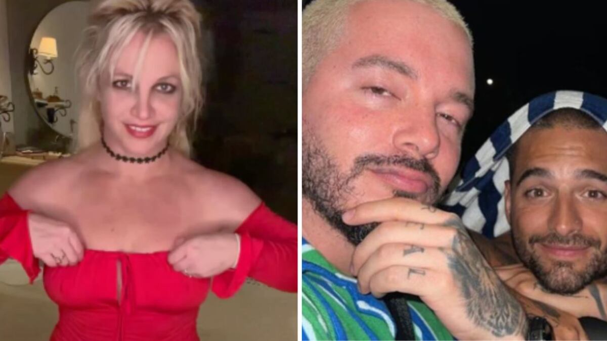 Britney Spears, Maluma y J Balvin juntos