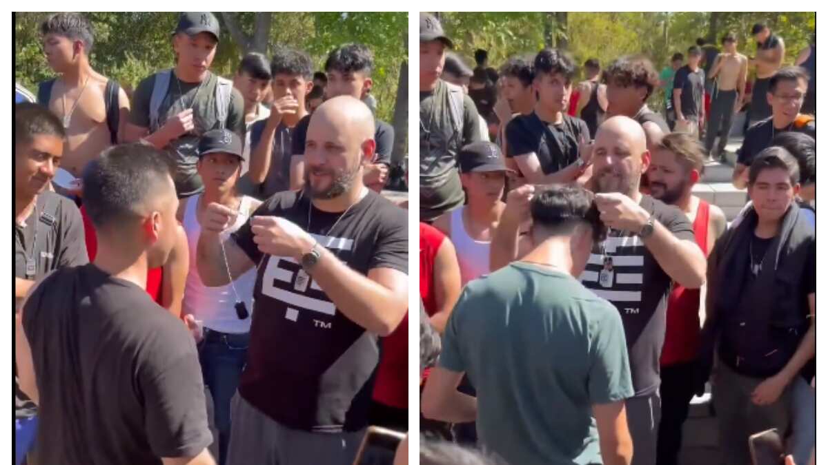 Tunden a Temach en redes por hacer ritual para bautizar a sus seguidores como "hombres alfa"