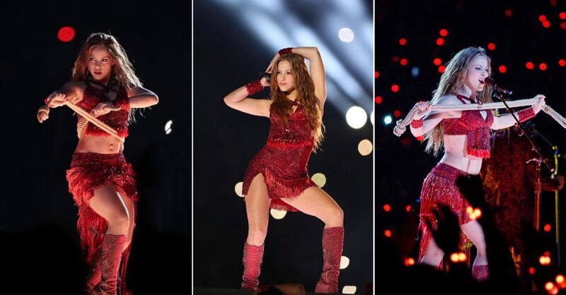 El diseño que usó Shakira está firmado por Peter Dundas y engalanado con cristales Swarovski