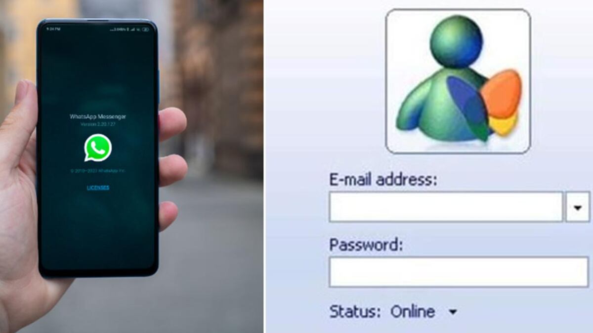 WhatsApp modo msn