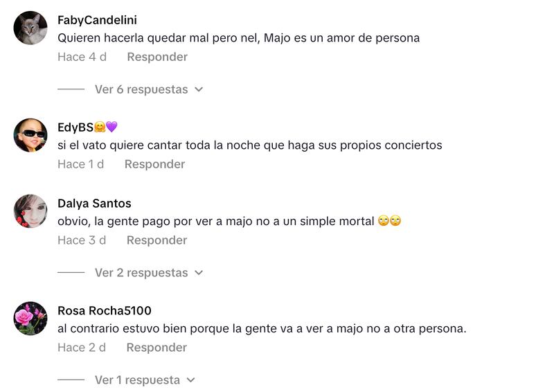 Usuarios defienden a Majo Aguilar