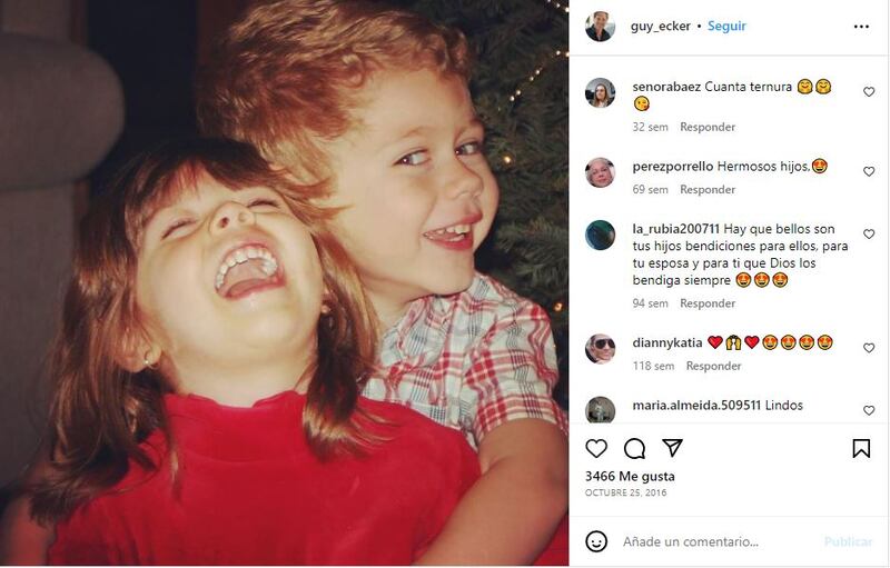 Liam y Sofía, dos de los cuatro hijo de Guy Ecker