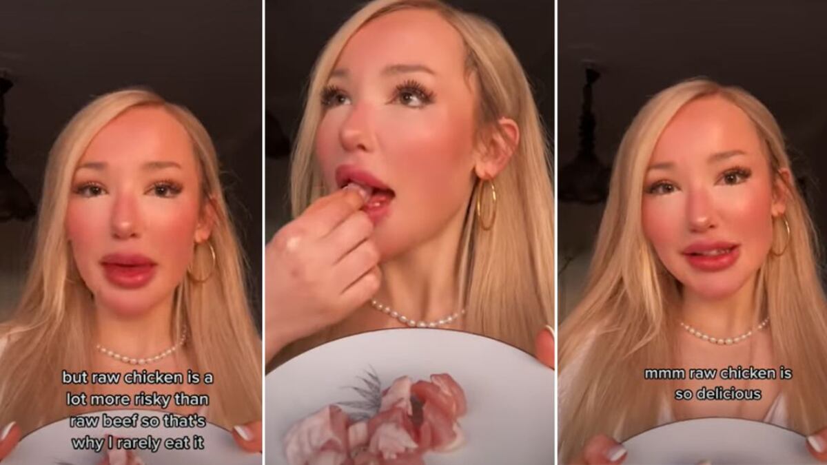 La joven Mimi Graff es extrema, pues consume todo tipo de alimentos crudos, desde carne de res, pollo, hasta huevos.