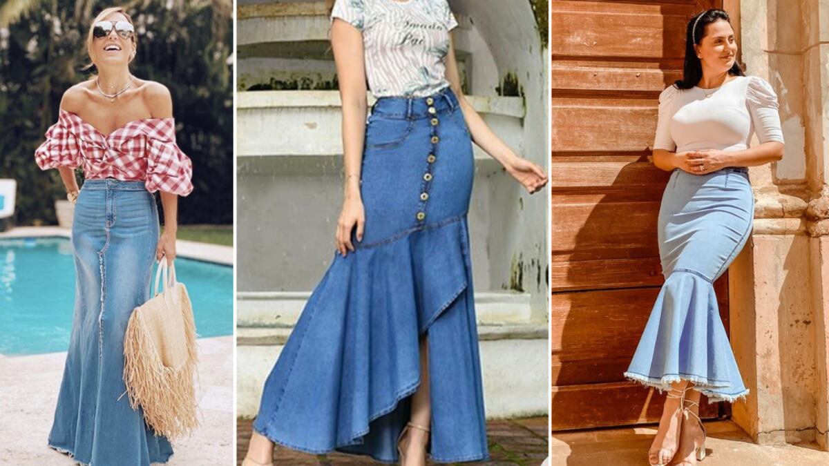 Las faldas ‘sirena’ de mezclilla