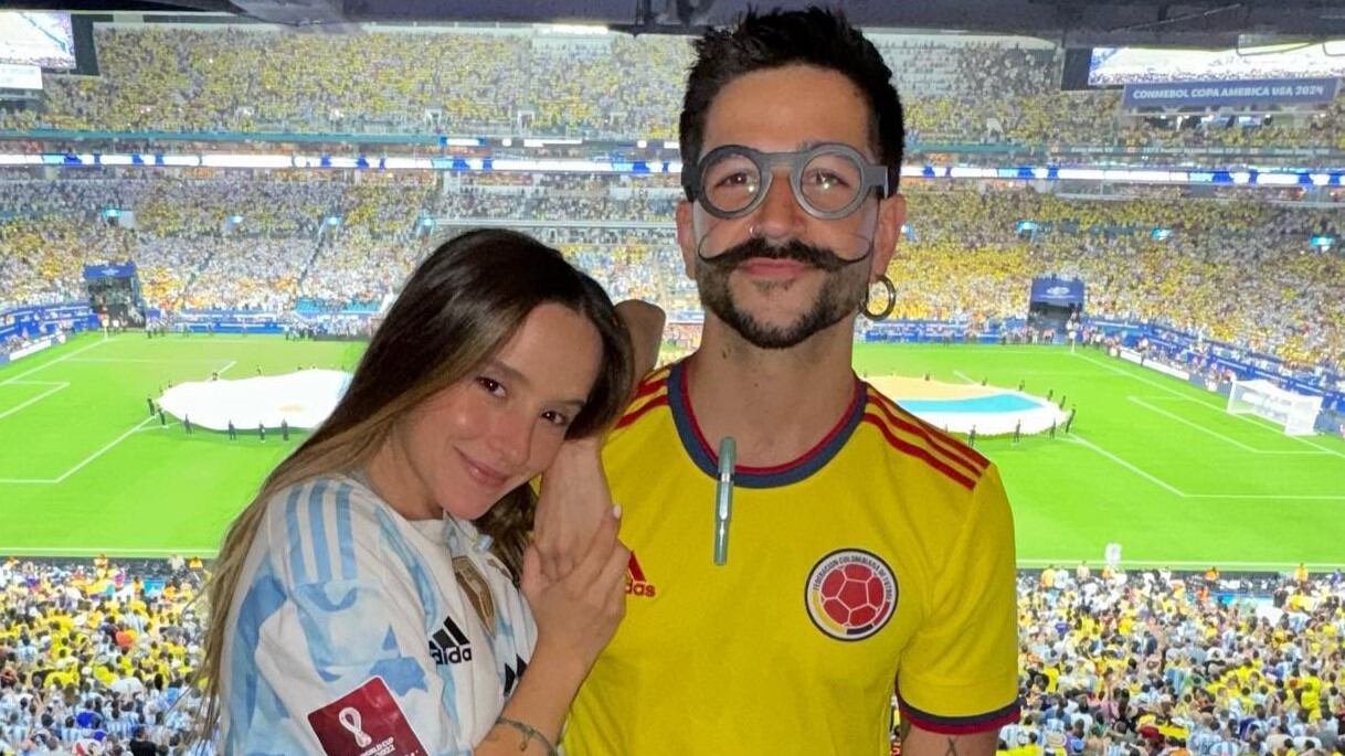 Evaluna lució orgullosa su camiseta de Argentina y junto a Camilo con la de Colombia, pero lo que hizo tras las críticas le dio un revés a la polémica.