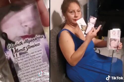 Mujer se hace viral en TikTok por realizar recuerdos para el día de su funeral