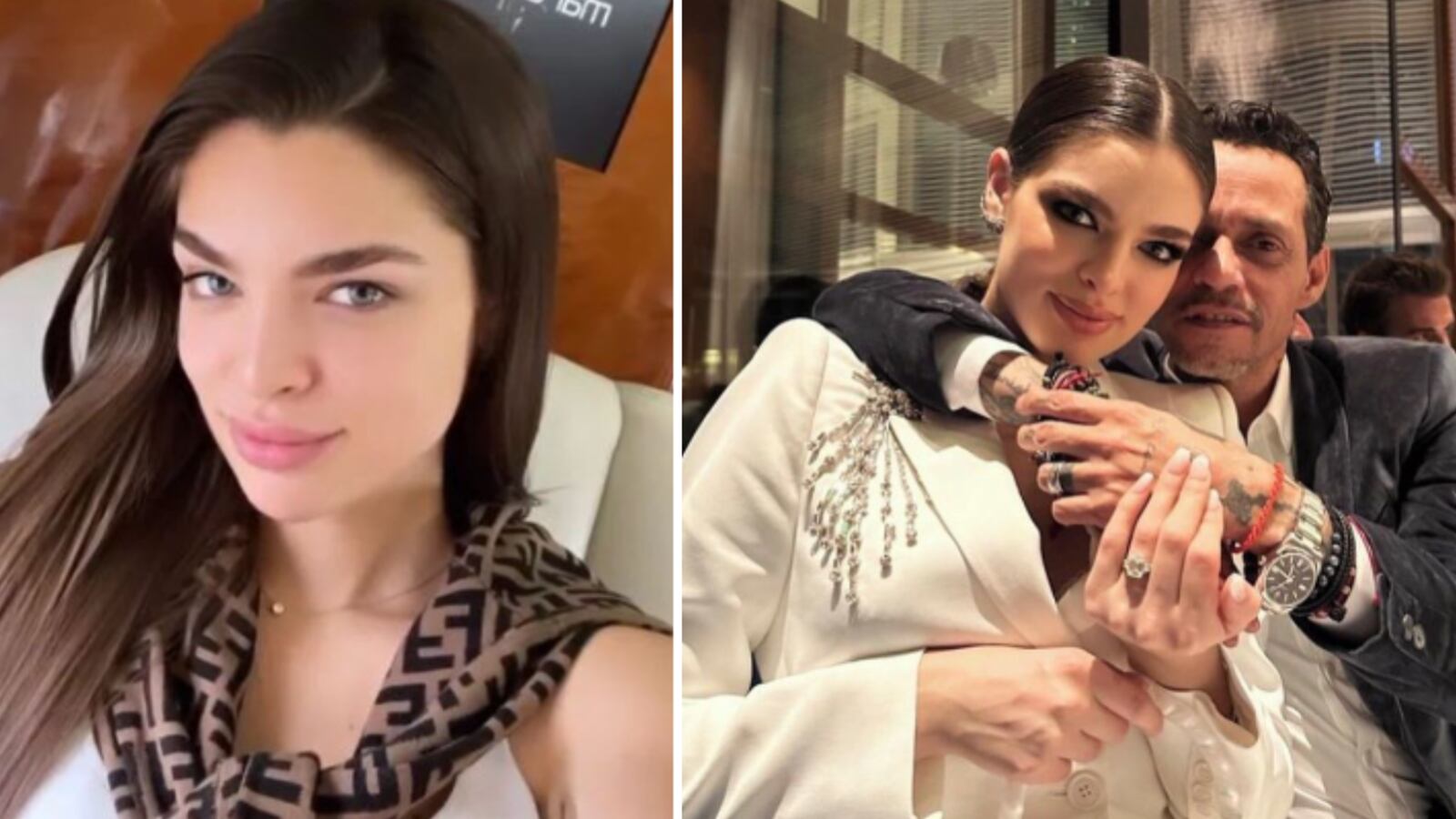 Nadia Ferreira y Marc Anthony