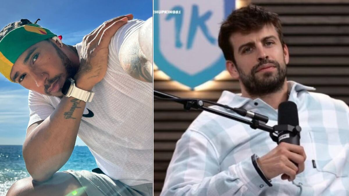 Lewis Hamilton y Gerard Piqué